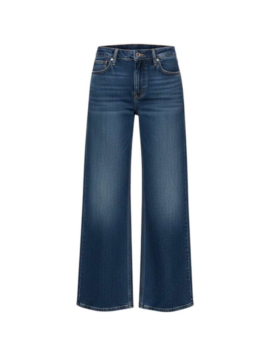 Eddie Bauer High Rise Crop Dark Blue Rinse Size10
